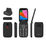 Qubo X-340CB 4G Dual SIM Κινητό με Μεγάλα Κουμπιά Μαύρο