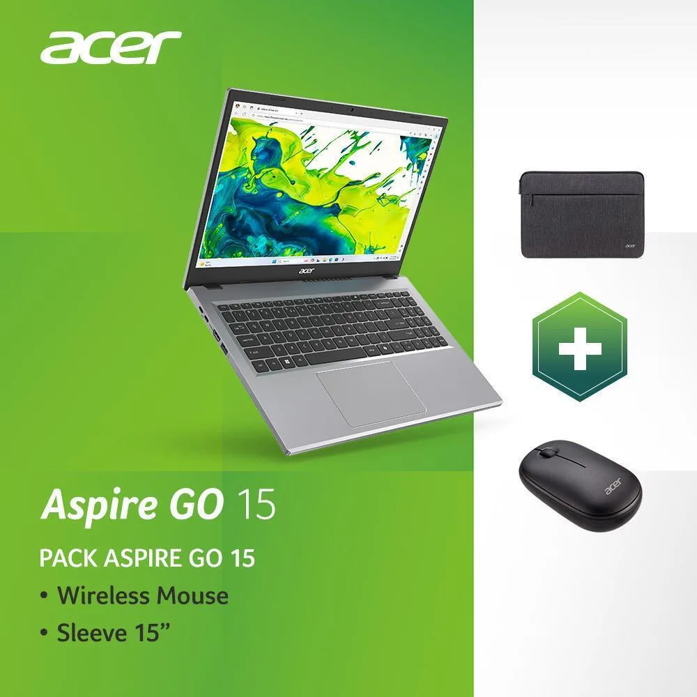 Acer Aspire Laptop Go 15 15.6" IPS FHD (Ryzen 5-5625U/16GB/512GB SSD/No OS) (US Keyboard) - Image 1