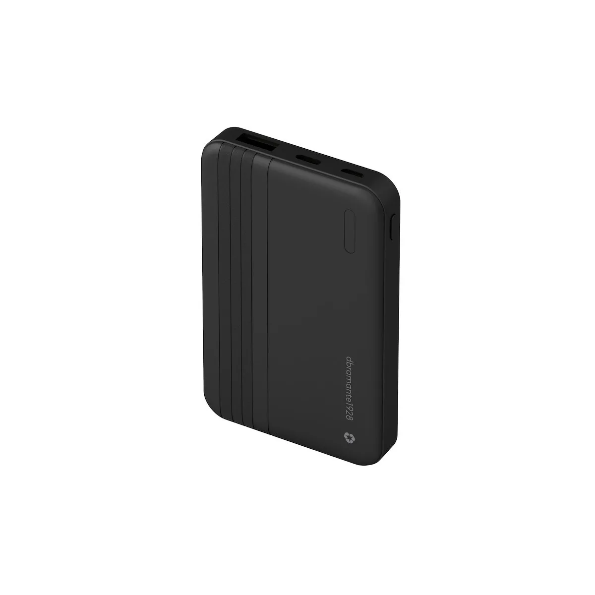 dbramante1928 Re-charge Power Bank 5000mAh με Θύρα USB-A και 2 Θύρες USB-C Μαύρο - Image 1