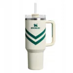 Stanley Flowstate Handled Tumbler Θερμός Πλαστικό 1.18lt Courtside Cream με Καλαμάκι και Λαβή 10-10825-474