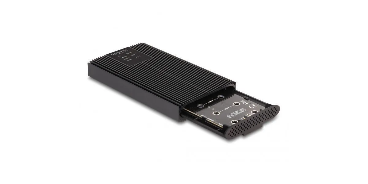 DeLock Θήκη για Σκληρό Δίσκο M.2 SATA III NVME με σύνδεση USB 3.2 Type-C 42022 - Image 1