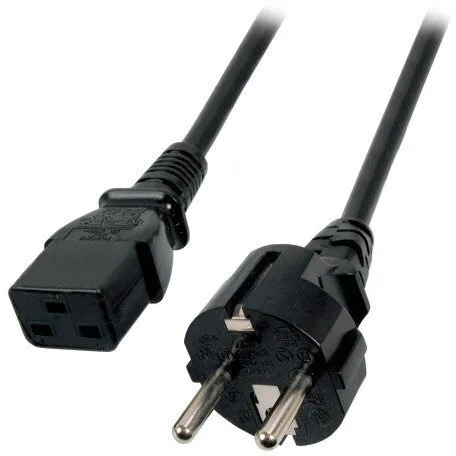 EFB IEC C19 / Schuko - IEC C19 / Schuko Cable 1.8m Μαύρο EK511.1 - Image 1