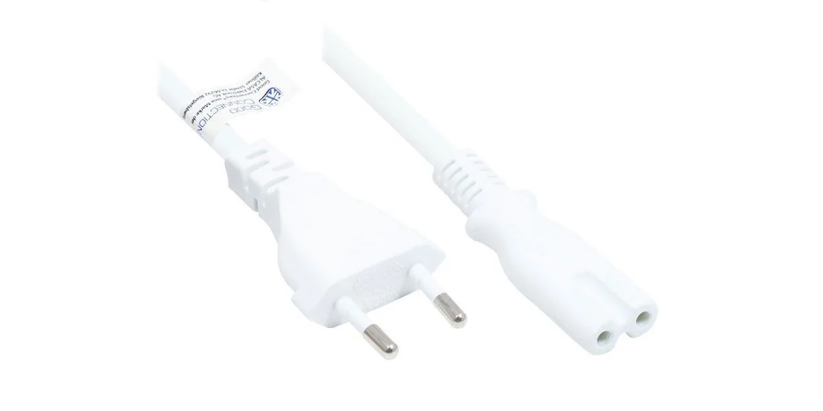 Good Connections Euro / IEC C7 - Euro / IEC C7 Cable 7.5m Λευκό P0370-W075 - Image 1