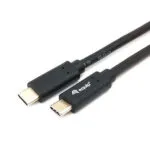 Equip USB 3.2 Cable USB-C male - USB-C 60W PD Μαύρο 0.5m 128348