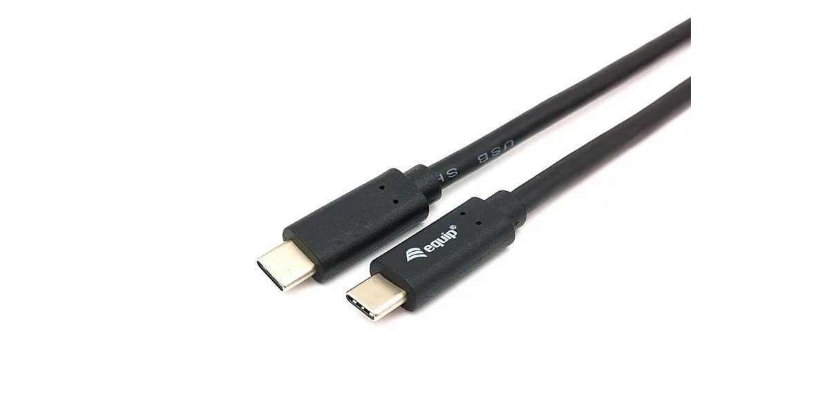 Equip USB 3.2 Cable USB-C male - USB-C 60W PD Μαύρο 0.5m 128348 - Image 1