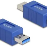 DeLock Μετατροπέας USB-A male σε USB-B male Μπλε 1τμχ 67213