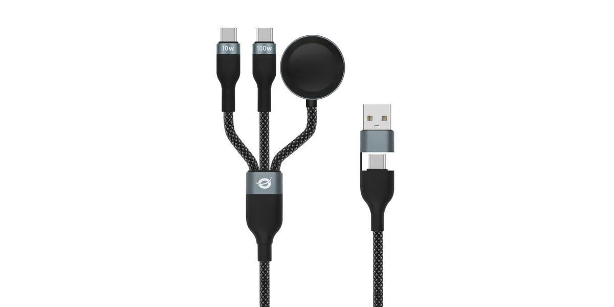 Conceptronic Braided USB to Type-C Cable 5A Μαύρο 1.5m ETTA08B15 - Image 1