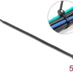 DeLock Δεματικά Καλωδίων Πλαστικά 200mmx4.8mm σε Μαύρο χρώμα (50τμχ) 19468