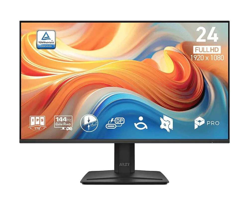 MSI Pro MP242 E14C IPS HDR Monitor 23.8" FHD 1920x1080 144Hz με Χρόνο Απόκρισης 4ms GTG - Image 1