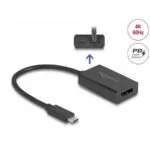 DeLock Μετατροπέας DisplayPort male σε DisplayPort female 1τμχ 61059