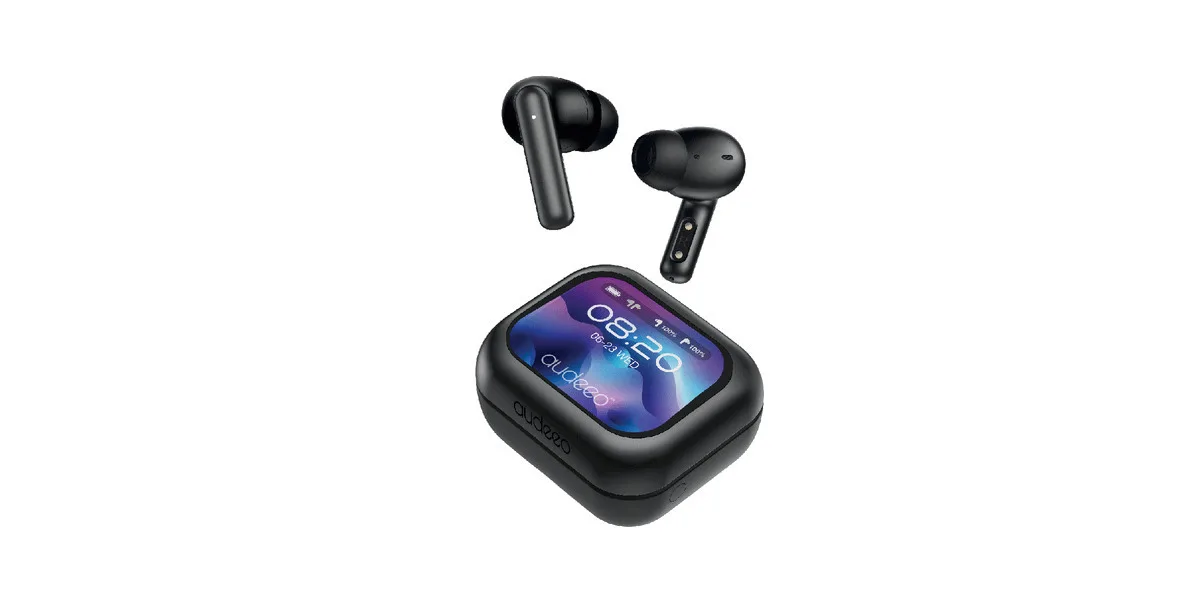 Audeeo Prism Pro+ Earbud / In-ear Bluetooth Handsfree Ακουστικά με Θήκη Φόρτισης Μαύρα - Image 1
