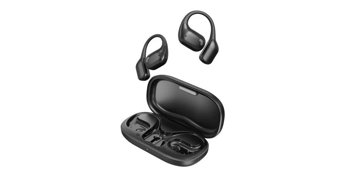 Audeeo Escape Sport II Open Ear Bluetooth Handsfree Ακουστικά με Αντοχή στον Ιδρώτα και Θήκη Φόρτισης Μαύρα - Image 1