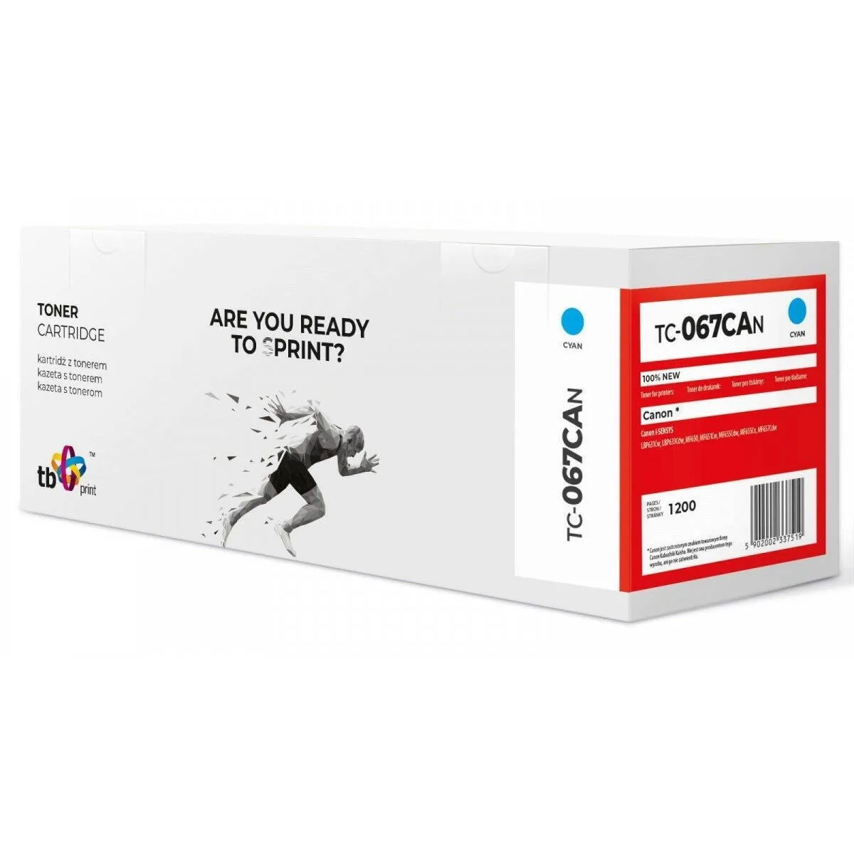 TB Print Συμβατό Toner για Laser Εκτυπωτή Canon Canon Mf650 Κυανό TC-067CAN - Image 1