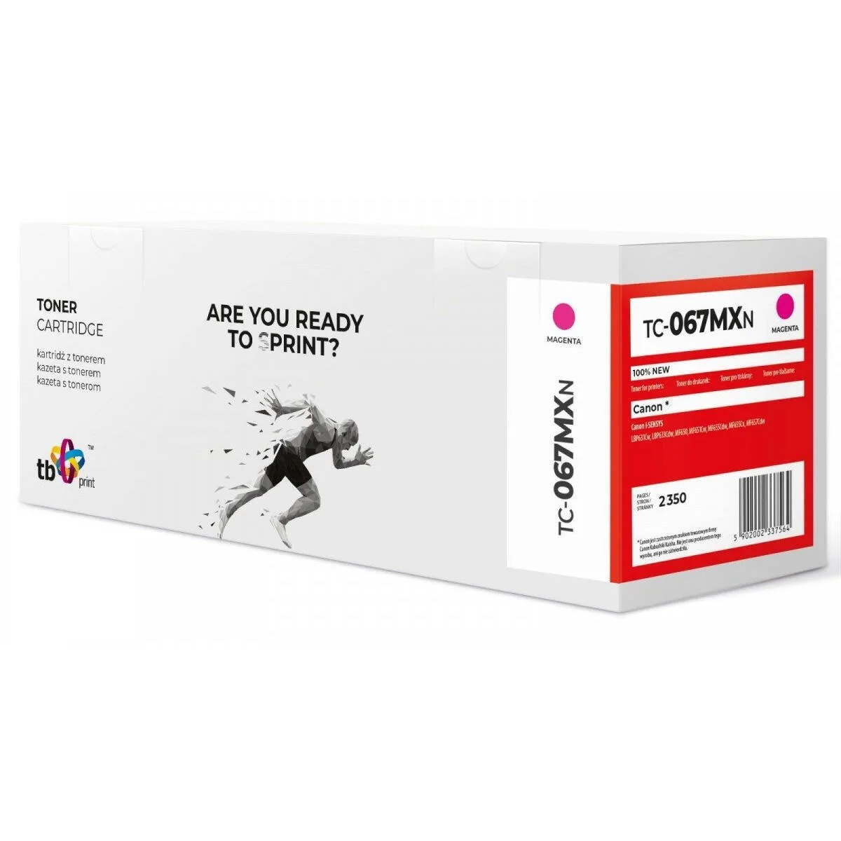 TB Print Συμβατό Toner για Laser Εκτυπωτή Canon Canon Mf650 Tc-067mxn Μαύρο TC-067MXN - Image 1