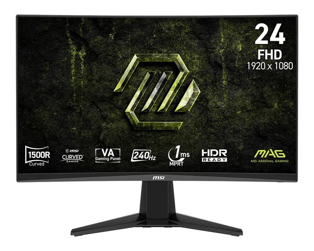 MSI MAG 245C X24 Curved Monitor 23.6" FHD 1920x1080 240Hz με Χρόνο Απόκρισης 1ms GTG - Image 1