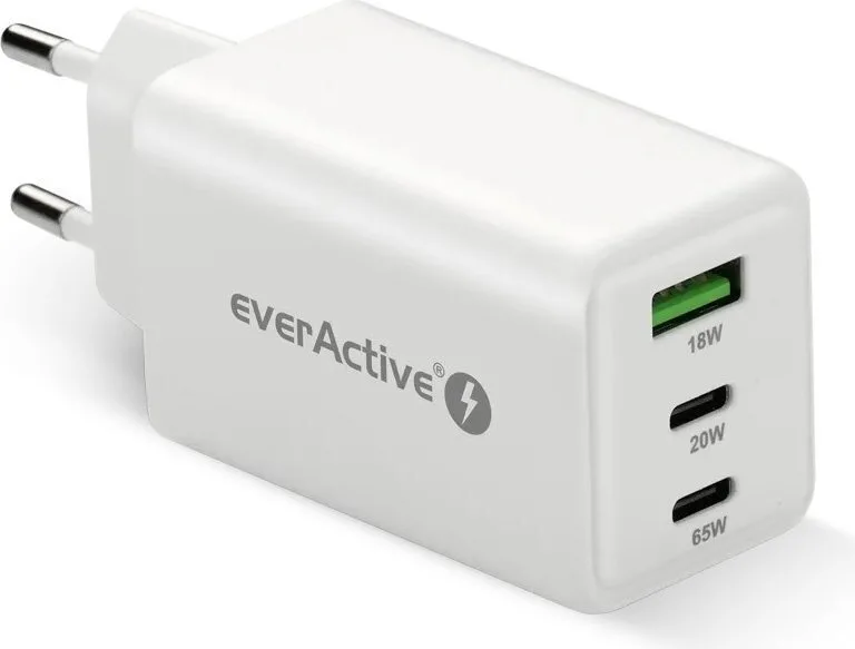 20260525104837_everactive_fortistis_choris_kalodio_gan_me_thyra_usb_a_kai_2_thyres_usb_c_65w_power_delivery_quick_charge_4_leykos_sc_655q.jpeg everActive Φορτιστής Χωρίς Καλώδιο GaN με Θύρα USB-A και 2 Θύρες USB-C 65W Power Delivery / Quick Charge 4+ Λευκός (SC-655Q) - Image 1
