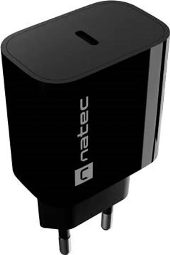 Natec Φορτιστής Χωρίς Καλώδιο με Θύρα USB-C 20W Power Delivery / Quick Charge 3.0 Μαύρος (NUC-2395) - Image 1