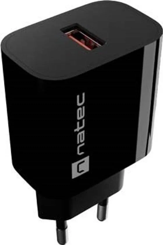 20260525104938_natec_fortistis_choris_kalodio_me_thyra_usb_a_18w_power_delivery_quick_charge_3_0_mayros_ribera_nuc_2393.jpeg Natec Φορτιστής Χωρίς Καλώδιο με Θύρα USB-A 18W Power Delivery / Quick Charge 3.0 Μαύρος (Ribera NUC-2393) - Image 1