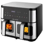 Blow Air Fryer με Διπλό Αποσπώμενο Κάδο 9lt Μαύρο 44-601