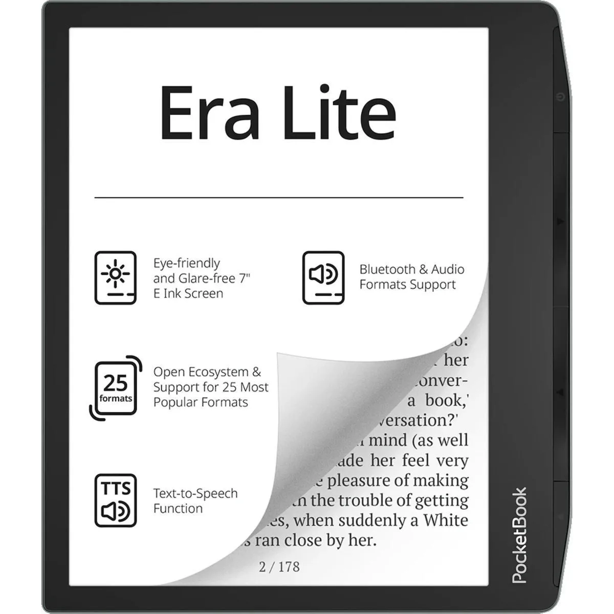 20260525120417_pocketbook_era_lite_7_16gb_stone_green.jpeg Pocketbook Era Lite 7" (16GB) Stone Green - Image 1