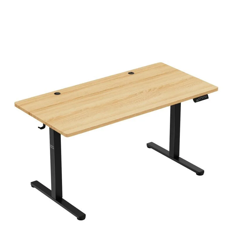 Ηλεκτρικό Γραφείο Ξύλινο Electric Desk Leader 7.3 Craft με LED 140x70x118εκ. - Image 1
