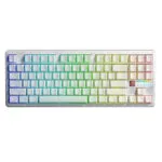 Aula F87 Pro V2 Ασύρματο Gaming Μηχανικό Πληκτρολόγιο Tenkeyless με RGB φωτισμό (Αγγλικό US) Λευκό