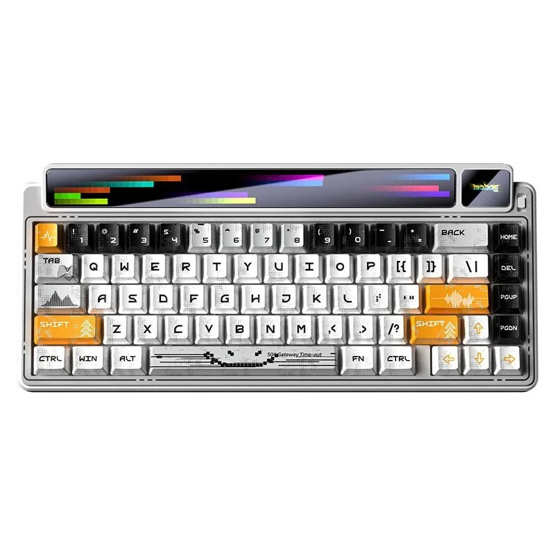 Aula AMG65 Ασύρματο Gaming Μηχανικό Πληκτρολόγιο 65% με Jasper διακόπτες και RGB φωτισμό (Αγγλικό US) Λευκό - Image 1