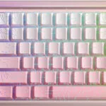 Aula Hero 84 HE Ασύρματο Gaming Μηχανικό Πληκτρολόγιο 75% με RGB φωτισμό (Αγγλικό US) Ροζ