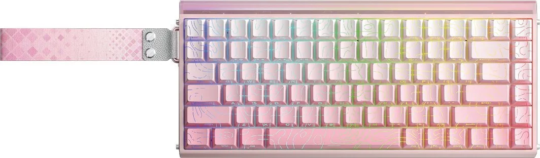 Aula Hero 84 HE Ασύρματο Gaming Μηχανικό Πληκτρολόγιο 75% με RGB φωτισμό (Αγγλικό US) Ροζ - Image 1