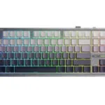 Aula F87 Ασύρματο Gaming Μηχανικό Πληκτρολόγιο με SpaceCrystal διακόπτες και RGB φωτισμό (Αγγλικό US) Γκρι