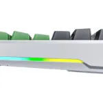 Aula F87 Ασύρματο Gaming Μηχανικό Πληκτρολόγιο Tenkeyless με GrayWood V3 διακόπτες και RGB φωτισμό (Αγγλικό US) Γκρι