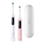 Oral-B Io 6 Duo Ηλεκτρική Οδοντόβουρτσα με Αισθητήρα Πίεσης Λευκή