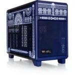 Thermaltake TR100 Koralie Edition Mini Tower Κουτί Υπολογιστή Cobalt Blue