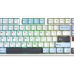 Aula F87 Pro V2 Ασύρματο Gaming Μηχανικό Πληκτρολόγιο Tenkeyless με RGB φωτισμό (Αγγλικό US) Glacier Blue