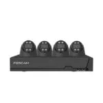 Foscam Σύστημα Παρακολούθησης 4 Καμερών IP 5MP με Καταγραφικό NVR FN9108E-T4-2T-BLACK