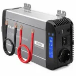 Qoltec Μετατροπέας Τάσης Pure Sine Wave 12v 230v 1000/2000w Ups Bypass Lcd Usb Usb-c Συμβατός Lifepo4 Gel Agm