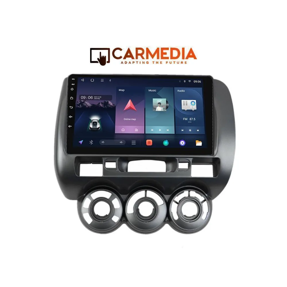 20260529130138_carmedia_ichosystima_aytokinitou_gia_honda_jazz_2002_2008_bluetooth_usb_wifi_gps_me_othoni_afis_9_36_09_4700.jpeg Carmedia Ηχοσύστημα Αυτοκινήτου για Honda Jazz 2002-2008 (Bluetooth/USB/WiFi/GPS/Apple-Carplay/Android-Auto) με Οθόνη Αφής 9" 36.09.4700 - Image 1