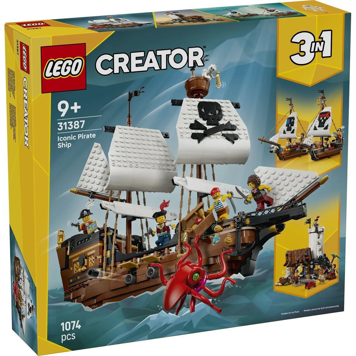 LEGO Creator Pirate Ship για 9+ Ετών 1074τμχ 31387 - Image 1