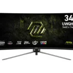 MSI MAG 345CQRF E20 Ultrawide HDR Curved Monitor 34" QHD 3440x1440 200Hz με Χρόνο Απόκρισης 0.5ms GTG