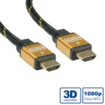 Roline 11.04.5565 HDMI 1.4 High Speed 1080p 120Hz Cable HDMI male - HDMI male 5m Μαύρο 11.04.5565
