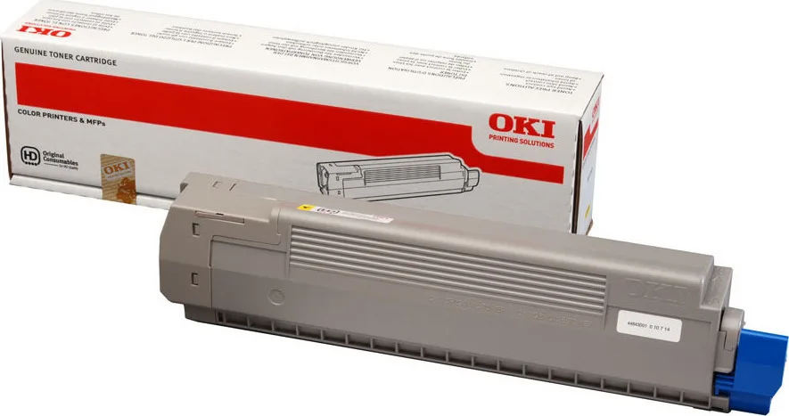 44643001_c801_c821_toner_650.jpg OKI 44643001 Γνήσιο Toner Laser Εκτυπωτή Κίτρινο 7300 Σελίδων 44643001 - Image 1
