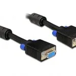 DeLock Cable VGA male - VGA female Μαύρο 1m 82563