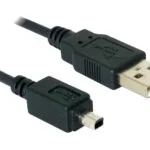 DeLock USB Cable mini USB-B male - USB-A male 1.5m (82113)