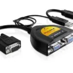 DeLock Μετατροπέας USB-A / VGA 2x male σε USB-A / VGA female (61968)