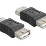 DeLock Μετατροπέας USB-A female σε USB-A female Γκρι 1τμχ 65012