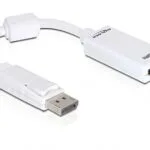 DeLock Μετατροπέας DisplayPort male σε HDMI female Λευκό 1τμχ 61767