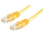 Roline U/UTP Cat.5e (Gigabit) Καλώδιο Δικτύου Ethernet 1m Κίτρινο 21.15.0532