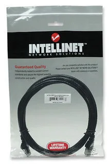 7051254_8081.jpg Intellinet U/UTP Cat.6 (Gigabit) Καλώδιο Δικτύου Ethernet 1m Μαύρο 342049 - Image 1