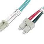 Digitus Καλώδιο Οπτικής Ίνας LC-SC 3.0m Τιρκουάζ DK-2532-03/3