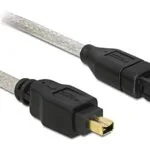 DeLock Firewire Cable 4pin male - 9pin male 3m (82594)